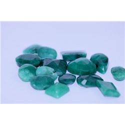 175.15 CTW AFRICAN EMERALD MIX SHAPES LOOSE STONES