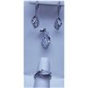Image 1 : 43.70 CTW CTW MICRO PAVE CZ EARRING, RING,PENDANT SET .
