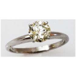 Diamond 1.01 ctw Solitaire 14k White Gold