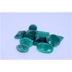 114.20 CTW AFRICAN EMERALD MIX SHAPES LOOSE STONES