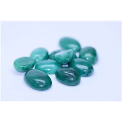 53.45 CTW AFRICAN EMERALD CABUSHION LOOSE STONES