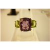 Image 1 : 26.80 CTW Amethyst AND PERIDOT Ring .925 Sterling Silve