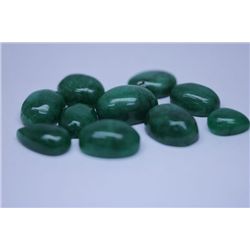 98.95  CTW AFRICAN EMERALD CABUSHION LOOSE STONES