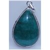 Image 1 : 57.15 CTW EMERALD PENDANT .925 STERLING SILVER