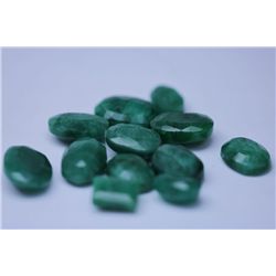 113.25 CTW AFRICAN EMERALD MIX SHAPES LOOSE STONES (12)