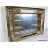 Image 1 : Vintage Gold Wood Mirror & Display Shadow Box