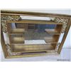 Image 2 : Vintage Gold Wood Mirror & Display Shadow Box
