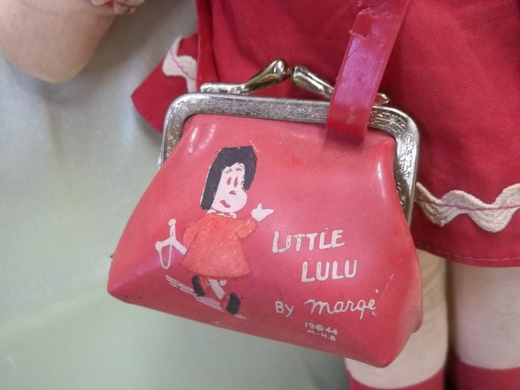 Little Lulu Doll w/Purse & Dress Circa MidCentury