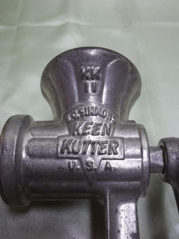 2 Vintage Meat Grinders Universal & Keen Kutter