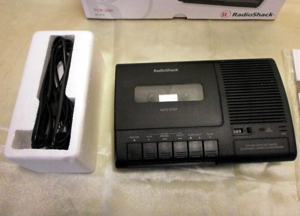TCR200 Telephone Cassette Recorder Radio Shack