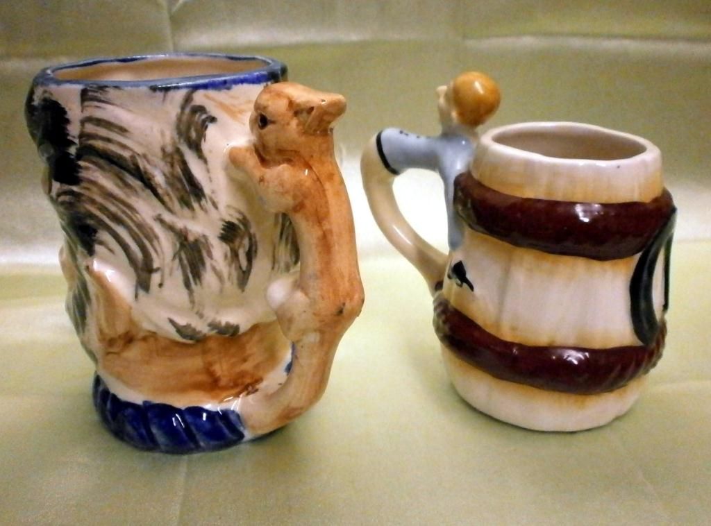 8 Occupied Japan Ceramic Mugs & Decoratives