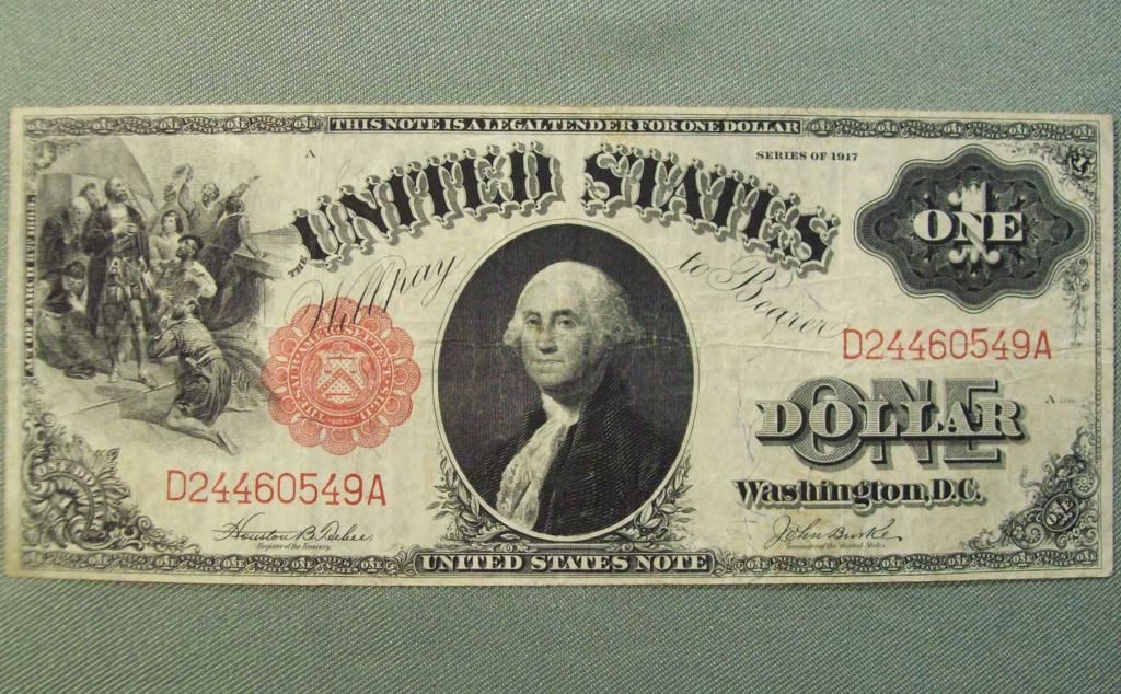 Series 1917 $1 United States Note - Large Note