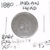 Image 1 : 1880 INDIAN HEAD PENNY RED BOOK VALUE IS $45.00 *RARE FULL LIBERTY EXTRA FINE GRADE*!!