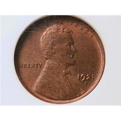 1921-S Lincoln Cent Gem MS65 NGC Brn