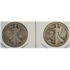 Image 1 : 1917-S OBVERSE AND 17-S REVERSE WALKING LIBERTY HALVES G-VG