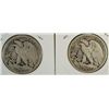 Image 2 : 1917-S OBVERSE AND 17-S REVERSE WALKING LIBERTY HALVES G-VG