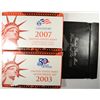 Image 1 : 1995-2003-2007 silver proof sets mint pkging   est  $125-$135
