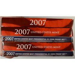 Silver proof sets:2 2007 and a set without $'s est $150-$160