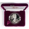 Image 1 : 1990  Silver proof Eagle no Box and papers  Est  $65-$70