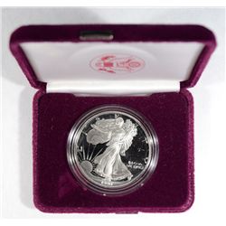 1990  Silver proof Eagle no Box / papers  Est  $65-$70