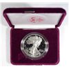 Image 1 : 1990  Silver proof Eagle no Box / papers  Est  $65-$70