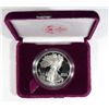 Image 1 : 1990  Silver proof Eagle no Box / papers  Est  $65-$70