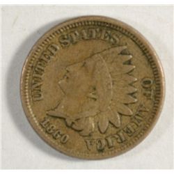 1860 INDIAN CENT XF