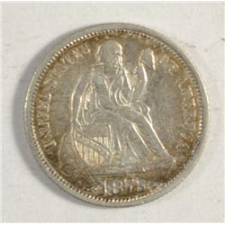 1873 DIME ARROWS AU ORIGINAL