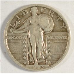 1923 STANDING LIBERTY QUARTER FINE+