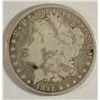 Image 1 : 1891 CC MORGAN DOLLAR VG
