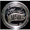 1991 USO PROOF COMMEMORATIVE SILVER DOLLAR, COIN AND CAPSULE  ONLY