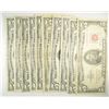 ( 10 ) TEN U.S. $5.00 RED SEAL NOTES, VG OR BETTER