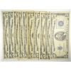( 10  ) TEN $5.00 U.S. SILVER CERTIFICATES GOOD OR BETTER