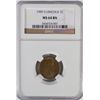 Image 1 : 1909 S LINCOLN CENT NGC MS64 BN, BEAUTIFUL!
