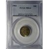 1901 BARBER DIME PCGS MS64 SUPERB COLOR!