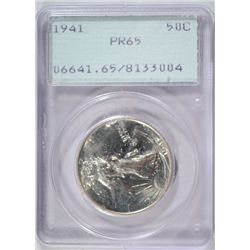 1941 WALKING LIBERTY HALF DOLLAR PCGS PROOF 65 RATTLER HOLDER