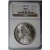 1889 MORGAN DOLLAR NGC MS65 GEM WHITE