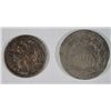 Image 1 : 1882 SHIELD NICKEL AND 1872 3 CENT NICKEL