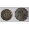 Image 2 : 1882 SHIELD NICKEL AND 1872 3 CENT NICKEL