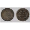 Image 2 : 1857 SEATED HALF DIME VG, & NO DATE SEATED HALF DIME STARS OBVERSE