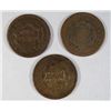 Image 2 : 1847 VG, 1850 AG, 1851 VG/F LARGE CENTS