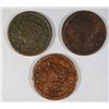 Image 1 : 3 1849 LARGE CENTS