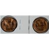 Image 2 : 2  1909VDB Lincoln pennys  MS64 mostly red  est $60-$70