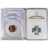 1972 DBL DIE  Lincoln penny PCGS65RD also 1943 NGC65 est $600-$650