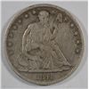 Image 1 : 1841O Seated half $ Fine   est $65-$75
