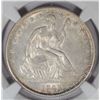 Image 2 : 1843 SEATED HALF DOLLAR NGC AU58 NICE!