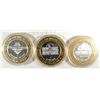Image 1 : ( 3 ) THREE COLLECTABLE LAS VEGAS CASINO TOKENS