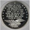 Image 1 : A ONE OUNCE .999 SILVER ART ROUND FEATURING THE STATUE OF LIBERTY