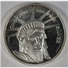 Image 2 : A ONE OUNCE .999 SILVER ART ROUND FEATURING THE STATUE OF LIBERTY