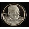 Image 2 : EMMITT SMITH ONE OUNCE SILVER ART ROUND  FROM THE HIGHLAND MINT